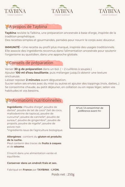 Pack Rituel Vitalité - Taybina